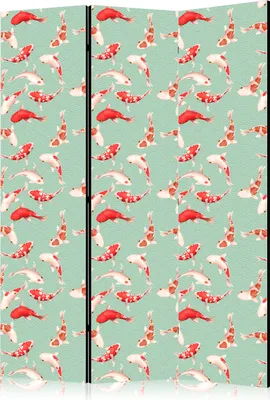 Obrázok produktu pre Obojstranný paraván Animals 135x172 cm 3-dielny zelený
