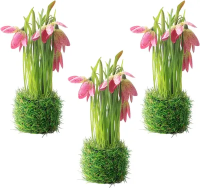 Imagen del producto de Flores artificiales de campanilla, 3 unidades, resistentes a los rayos UV, para uso en interiores y exteriores