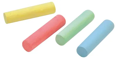 Produktbild von EDUPLAY 120762 großes Strassenkreide Set, L = 10 cm x Ø 2,5 cm in 7 Farben, mehrfarbig, 100-teilig (1 Set)
