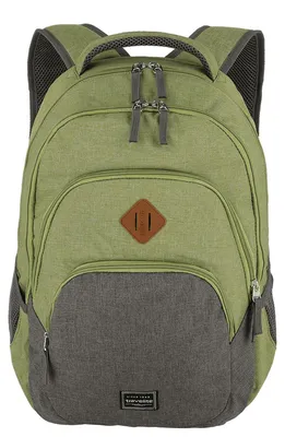 Obrázok produktu pre travelite batoh na voľný čas Batoh s priehradkou na notebook Basic Melange Batoh 22L Green / Grey green grey