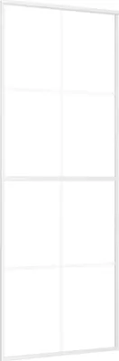 Obrázok produktu pre posuvné dvere vidaXL ESG Matné sklo a hliník 76x205 cm Biele