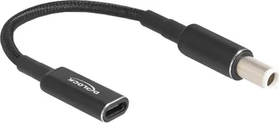 Produktbild von Delock Adapterkabel für Notebook Ladekabel USB Type-C Buchse zu Dell 7,4 x 5,0 mm Stecker 15 cm