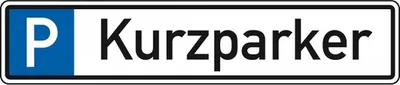 Produktbild von Dreifke® Schild I Parkplatzreservierungsschild Kurzparker, ohne Befestigungss...
