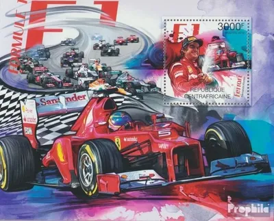Produktbild von Briefmarken Zentralafrikanische Republik 2012 Mi Block 970 (kompl. Ausgabe) postfrisch F1 (Ferrari-Fernando Alonso)