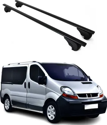 Produktbild von Dachträger Grundtäger für Renault Trafic mk2 2001-2014 75kg Metall Schwarz 2 tlg