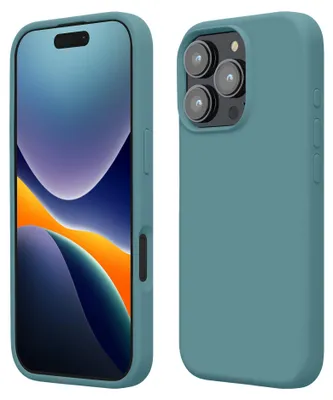 Produktbild von kwmobile Handyhülle für iPhone 16 Pro Max Hülle, für iPhone 16 Pro Max Case - Hülle Silikon - kabelloses Laden - Antique Stone