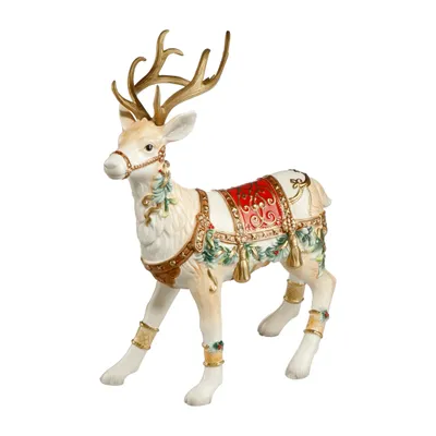 Produktbild von Goebel Fitz & Floyd Christmas Collection 'Rentier mit Beinschmuck, Rot- 44 cm'