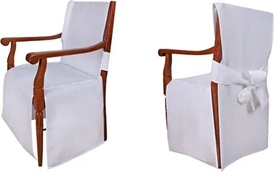 Produktbild von TexDeko Universal Stuhlhussen - Modell Monaco für Stühle mit Armlehne - Grau
