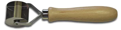 Ausstechform, Edelstahl, Buchenholzgriff, silber/schwarz
