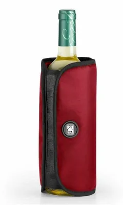 Weinflaschenkühler aus Nylon, orange, 0,75 l, wiederverwendbar
