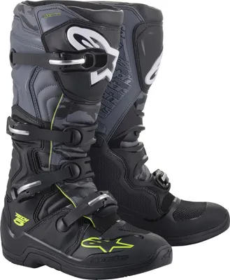 Zdjęcie produktu dla buty TECH 5, ALPINESTARS (czarny/szary/żółty fluo, rozmiar 44,5)