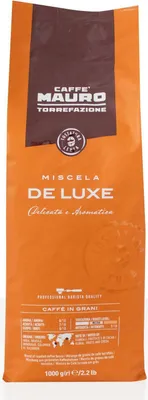 Produktbild von Kaffee Mauro De Luxe Espresso 1kg Kaffeebohnen
