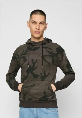 Immagine prodotto di Urban Classics Uomo Cappuccio camo a collo alto camo scuro - S