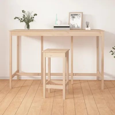 Produktbild von ZMH Bartisch 180x80x110 cm Massivholz Kiefer