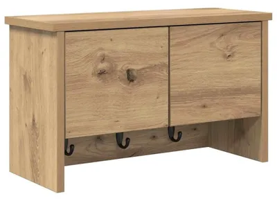 Productafbeelding van Wandkapstok van Hout met Vijf Haken