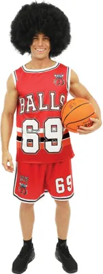 Image de Costume de basketteur rouge-blanc-noir - L/XL