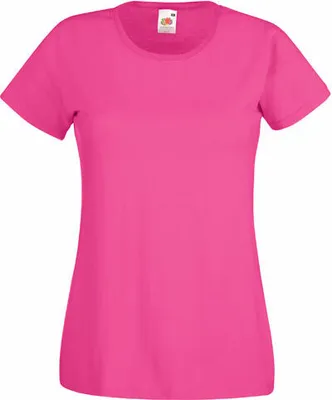 Produktbild von Fruit of the Loom - Lady-Fit Valueweight T - Fuchsia - S