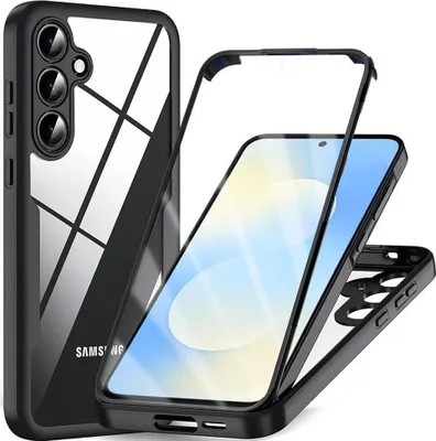 Zdjęcie produktu dla Etui Techsuit ColorVerse 360 + folia dla Samsung Galaxy S25 FE – Czarny KP38551