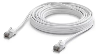 Produktbild von Ubiquiti UACC-Cable-Patch-Outdoor-C6A-8M-W, 8 m, Cat6a, F/UTP (FTP), RJ-45, RJ-45, Weiß