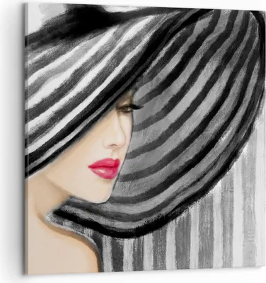 Produktbild von Bild auf Leinwand - Leinwandbild - frau stil mode - 50x50cm - Wand Bild - Wanddeko - Wandbilder - Leinwanddruck - Bilder - Kunstdruck - Wanddekoration - Leinwand bilder - Wandkunst - AC50x50-3926