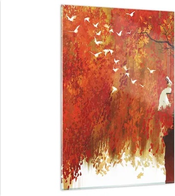 Produktbild von Bilder auf glas - Einteilig - Frau Abstraktion - 80x120cm - Glasbilder - Wandbilder - Bilder - zum Aufhängen bereit - Wanddekoration aus Glas - Glas Bilder - Wandbild auf Glas - GPA80x120-3836