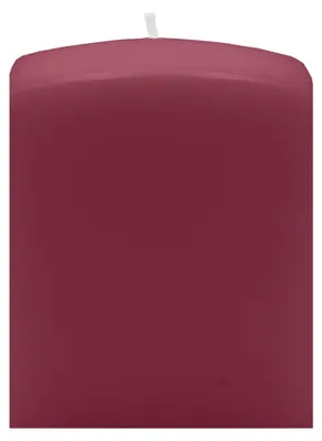 Produktbild von Quader Kerzen Burgund Rotbraun 8 x Ø 6/6 cm, 4 Stück