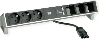 Produktbild von BACHMANN DESK2 2xCEE7/3 Strom 0,2m