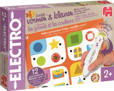 Produktbild von Electro - Ontdek Vormen & Kleuren, 2 Jahr(e), Mit Ton, Batterien erforderlich, LR41, Karton, Kunststoff, Mehrfarbig
