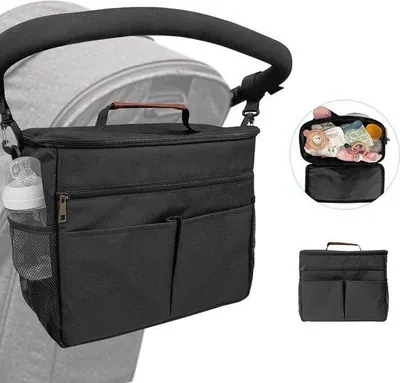 Produktbild von Famanu Kinderwagentasche Organizer - Schwarz