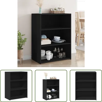 Produktbild von The Living Store Sideboard Schwarz 70x41x93 cm Holzwerkstoff