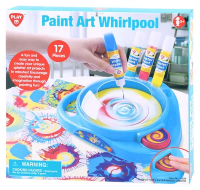 Immagine prodotto di Set di colori girevoli Play Painting Art - Giocattolo creativo 17 pezzi