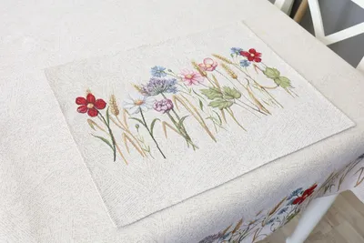 Zdjęcie produktu dla Zmywalne podkładki pod talerze, zestaw 6 sztuk - 35 x 45 cm, tkanina żakardowa