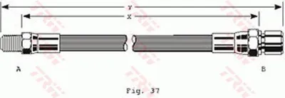 Produktbild von Trw Bremsschlauch  PHB123