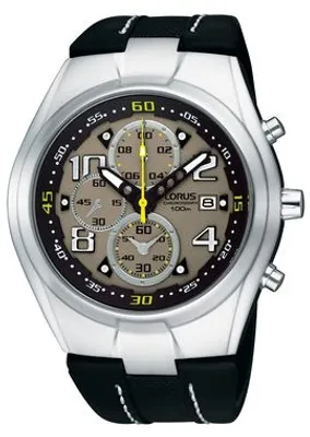 Produktbild von Lorus RF801CX9 Herren-Armbanduhr, Edelstahl-Gehäuse, Leder-Armband