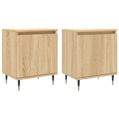 Produktbild von Nachttische 2 Stk. Sonoma-Eiche 40x30x50 cm Holzwerkstoff