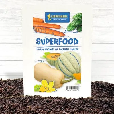 Produktbild von Gemüsesamen- Set 'Superfood' Kiepenkerl Spinat Kürbis Karotte Zuckermelone Gemüsesamen