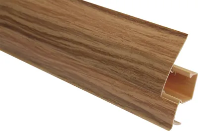Produktbild von LEMAL Sockelleisten Sparpaket, PVC 65x23mm - Fußleisten mit Kabelkanal - (20 Meter 8629 Holzoptik Eiche rot) Kunststoff Teppichleisten Übergangsleisten
