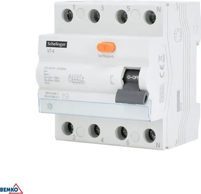 Image de Interrupteur FI AC 4P 63A 30mA Schelinger