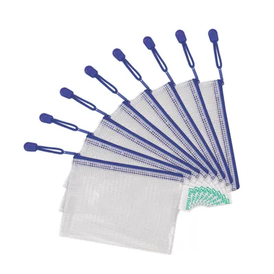 Imagen del producto de Tarifold, sobre de cierre con cremallera, tamaño DIN A6, PVC, color azul