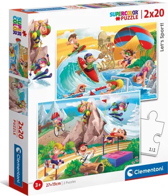 Obrázok produktu pre Clementoni Puzzle 2x20el Športujme! 24780