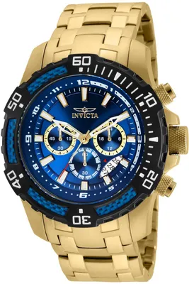 Obrázek produktu pro Invicta Pro Diver - SCUBA 24856 Pánské hodinky - Quartz strojek - Nerezová ocel s modrým ciferníkem - 51 mm