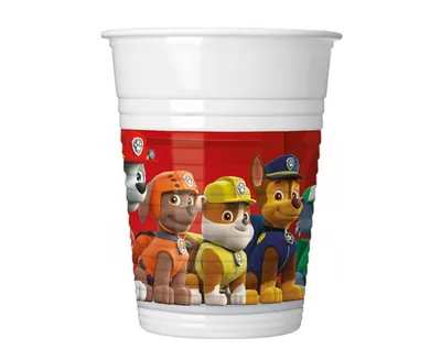 Obrázok produktu pre Plastové poháre Psi Patrol 200 ml, 8 ks.
