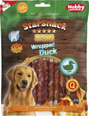 Produktbild von Nobby STARSNACK BBQ Wrapped Duck 375 g, 50423