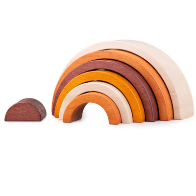 Immagine prodotto di Bigjigs Baby Legno Pieghevole Arcobaleno Naturale