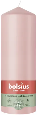 Produktbild von Bolsius Stumpenkerze rosa 20 cm Ø 6,8 cm