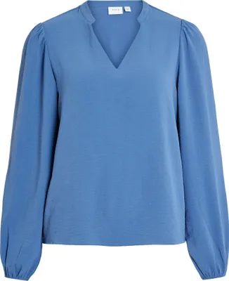 Productafbeelding van Blouse met mao-kraag, V-hals, regular pasvorm | Maat 40