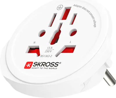 Image de Adaptateur de voyage monde vers Europe pour appareils à 2-3 pôles