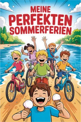 Produktbild von Ferienbuch für die Sommerferien: Geschichten, Freizeittipps, Malvorlagen, Tagebuch & Freundebuch