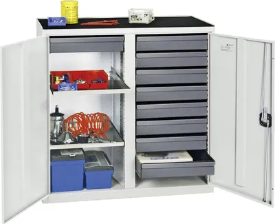 Immagine prodotto di Armadio portautensili Stumpf 9 SL 2FB 1000x1000x500 mm grigio stumpf