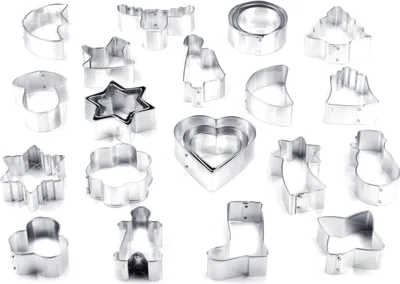 Produktbild von Weihnachtsplätzchen-Formen-Set, 25 verschiedene Formen, Kinder